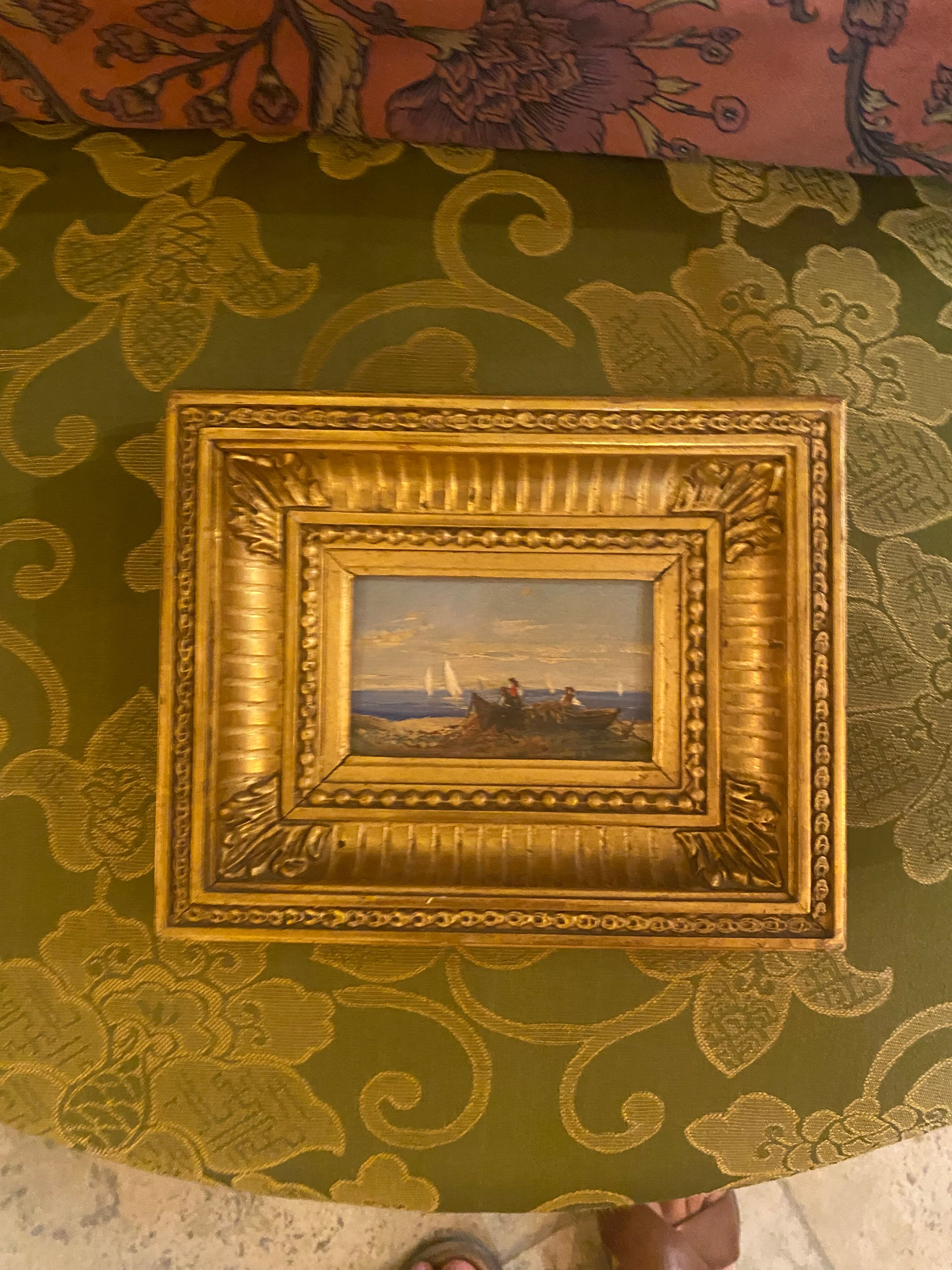 Small gilded wooden frame