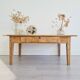 Table de ferme basse bois brut