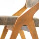 Fifties vintage dining chairs Perriand style