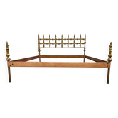 Bronze and copper bed from the mid-century attributed to Osvaldo Borsani.