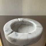 Vintage Carrara marble ashtray