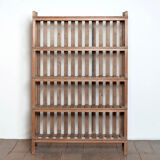 Shelves with teak slats