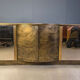 Brass credenza by Belgochrom, 1980s