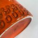 Bitossi Ceramiche orange pitcher vase by Aldo Londi Italian design