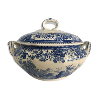 Soupière ancienne Burgenland bleu de Villeroy et Boch