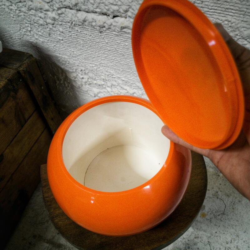 Orange ice ball