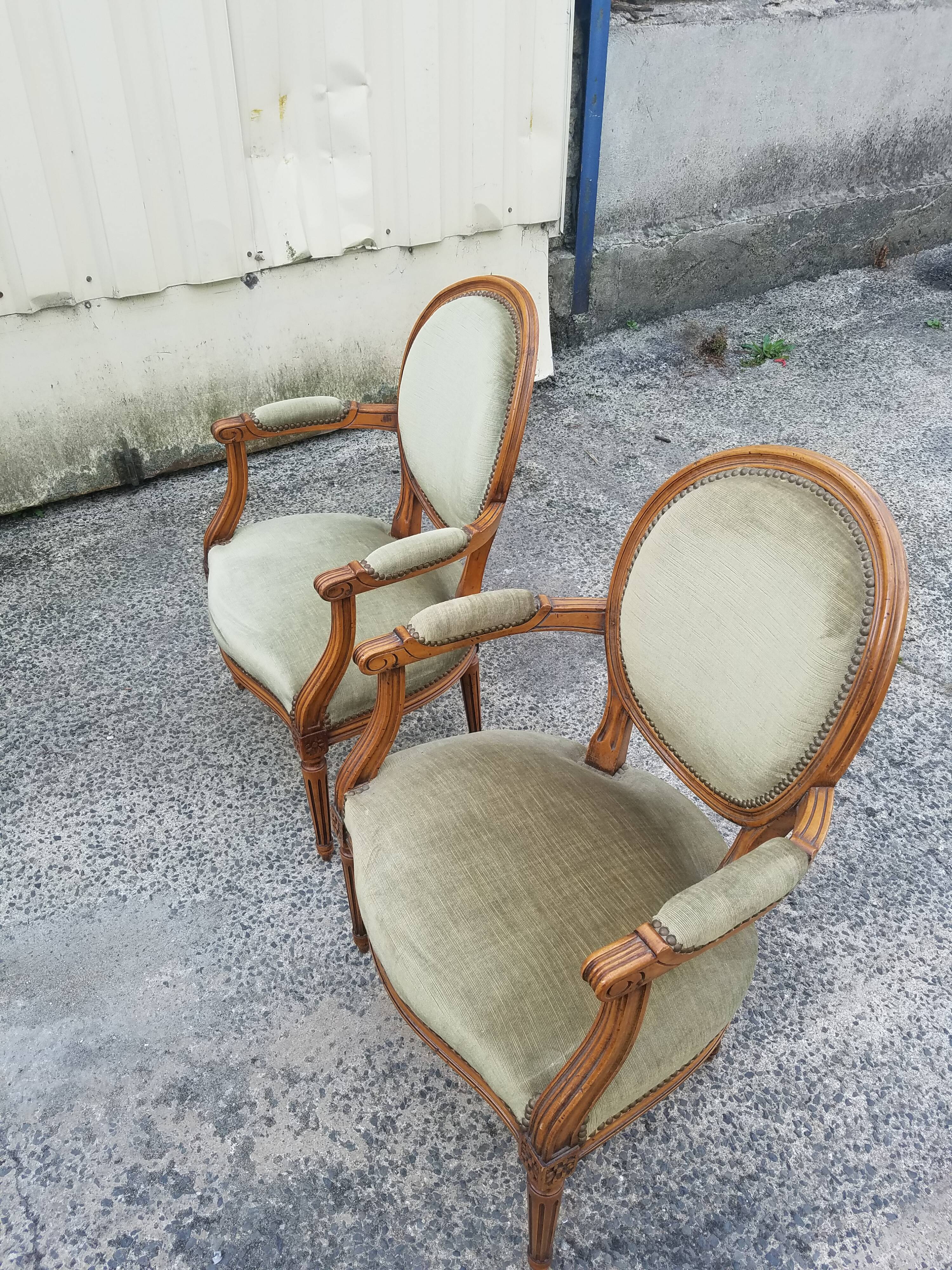 Pair of medallion chairs