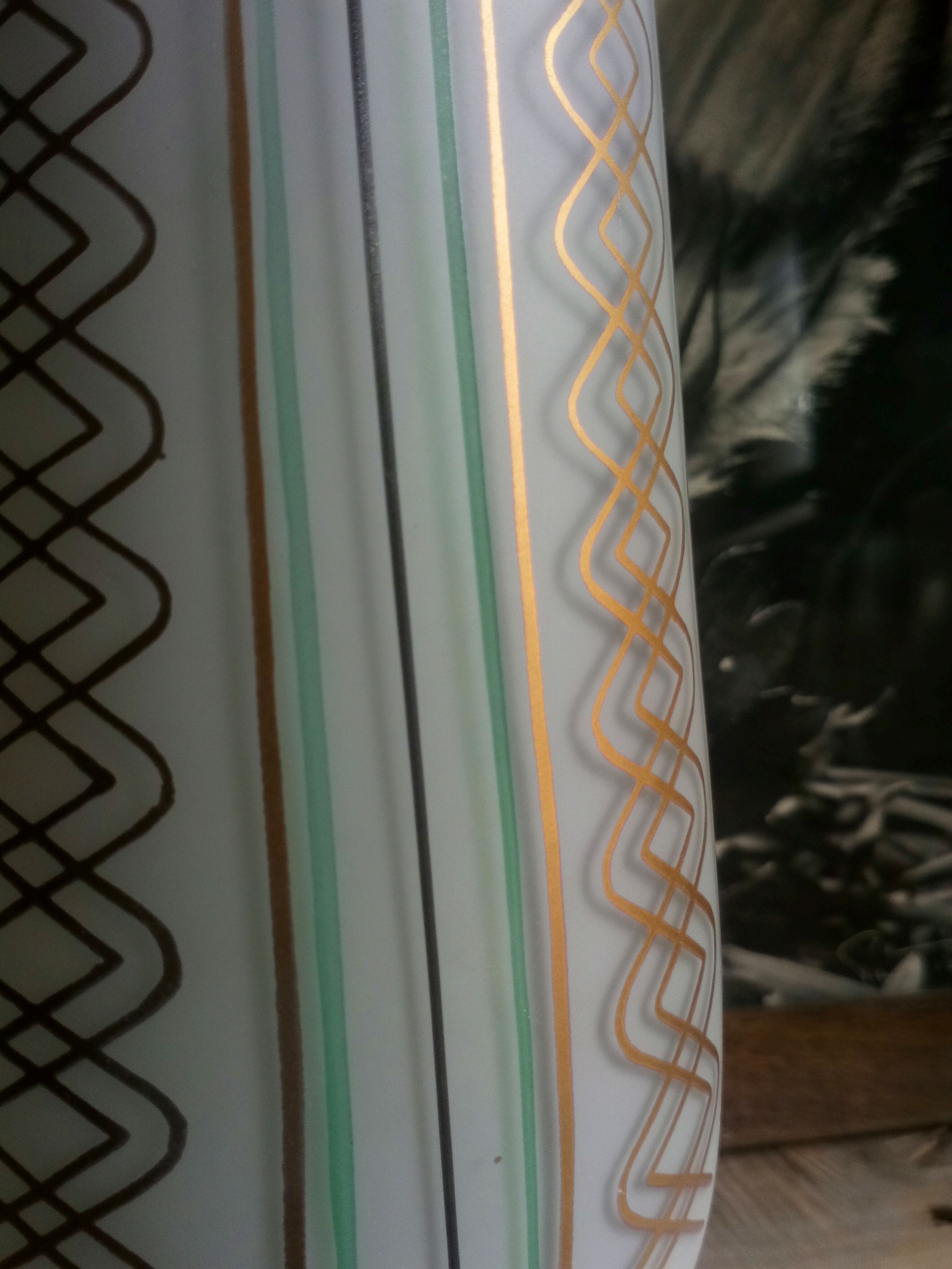 Vase in opaline, 50s