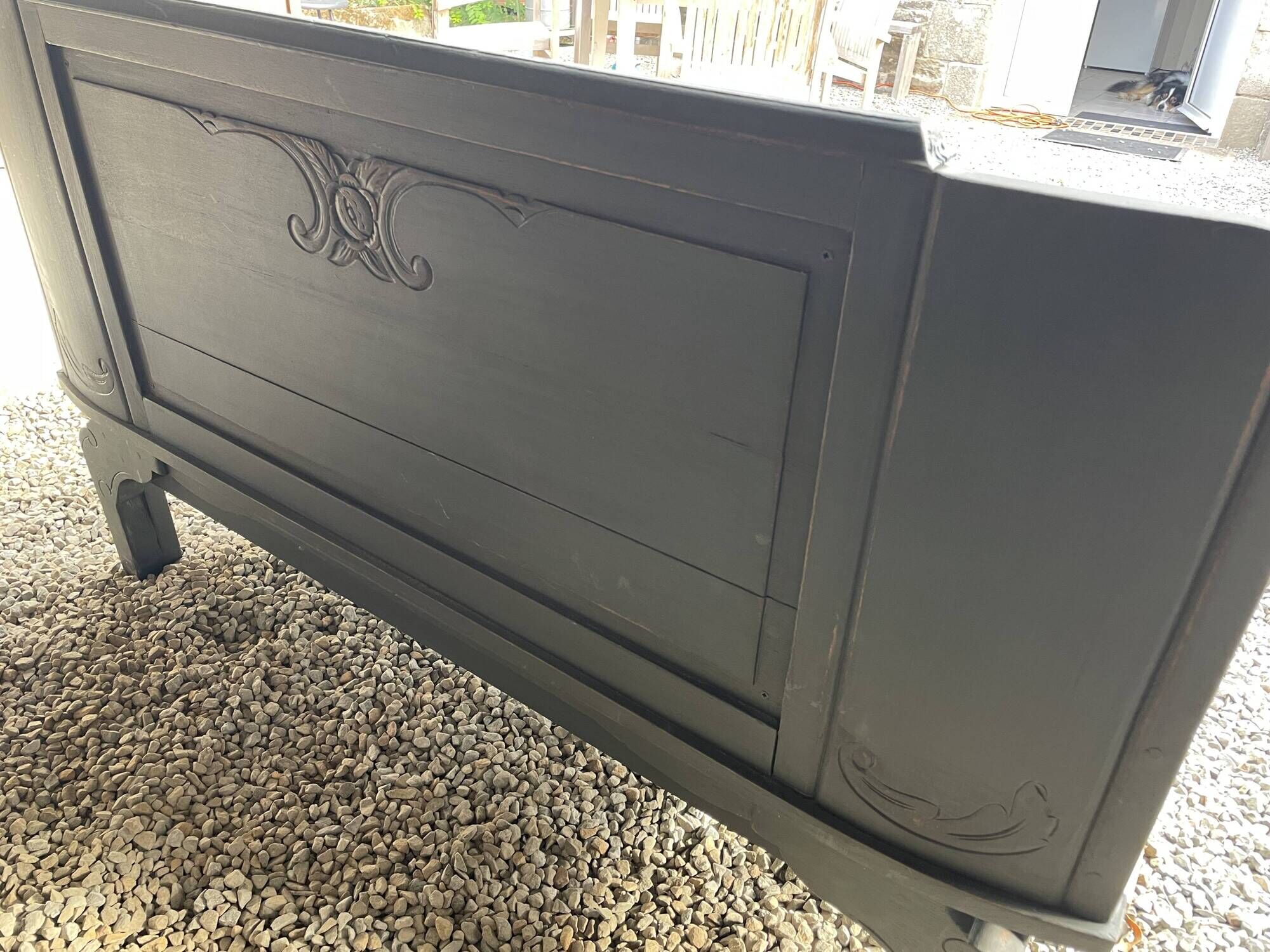 Old hotel bench