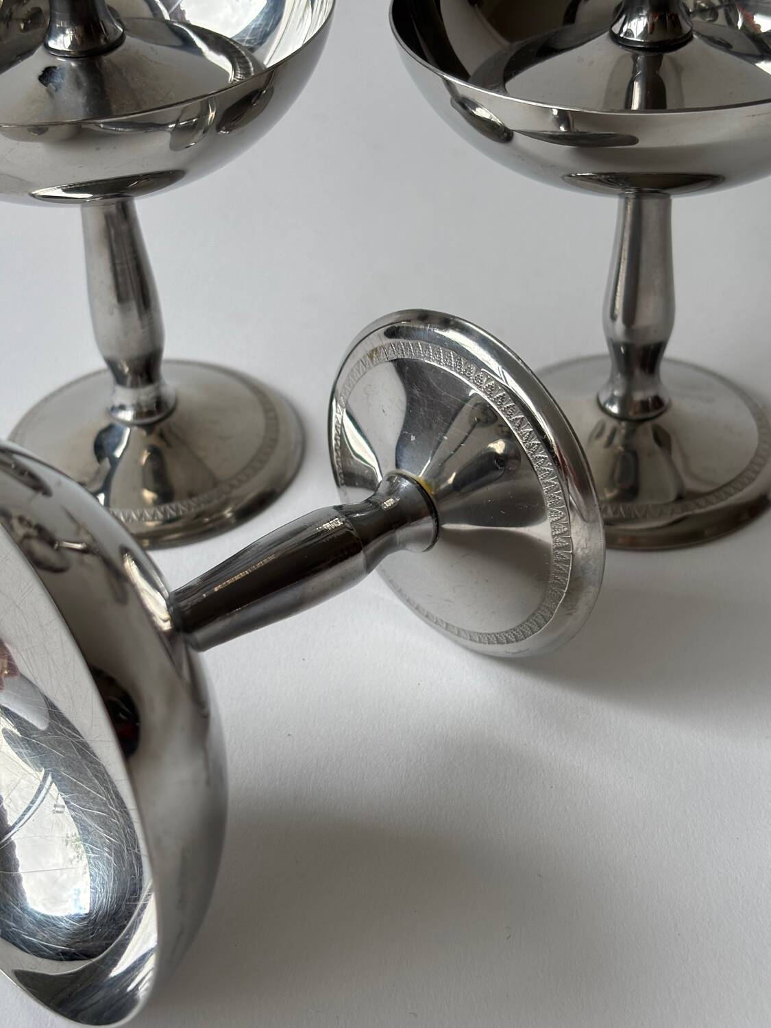 Vintage stainless steel cups