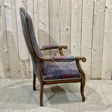 Voltaire armchair from the 1930s in walnut