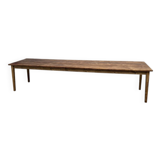 Very large solid pine farmhouse table
