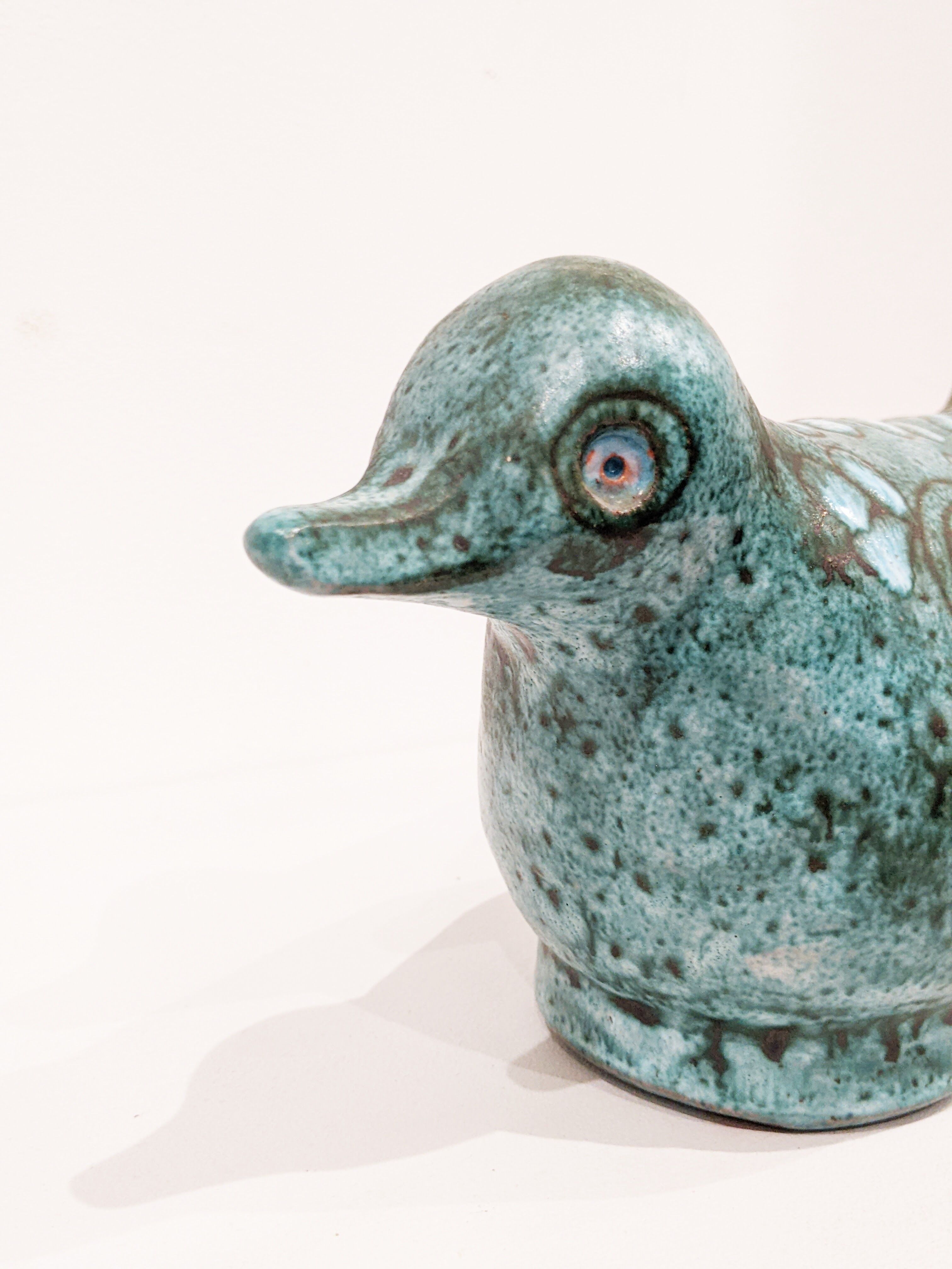 Bird ('50) in ceramic signed danuta le henaff