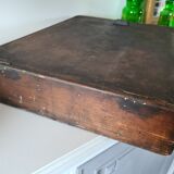 Old printing box with its stamps