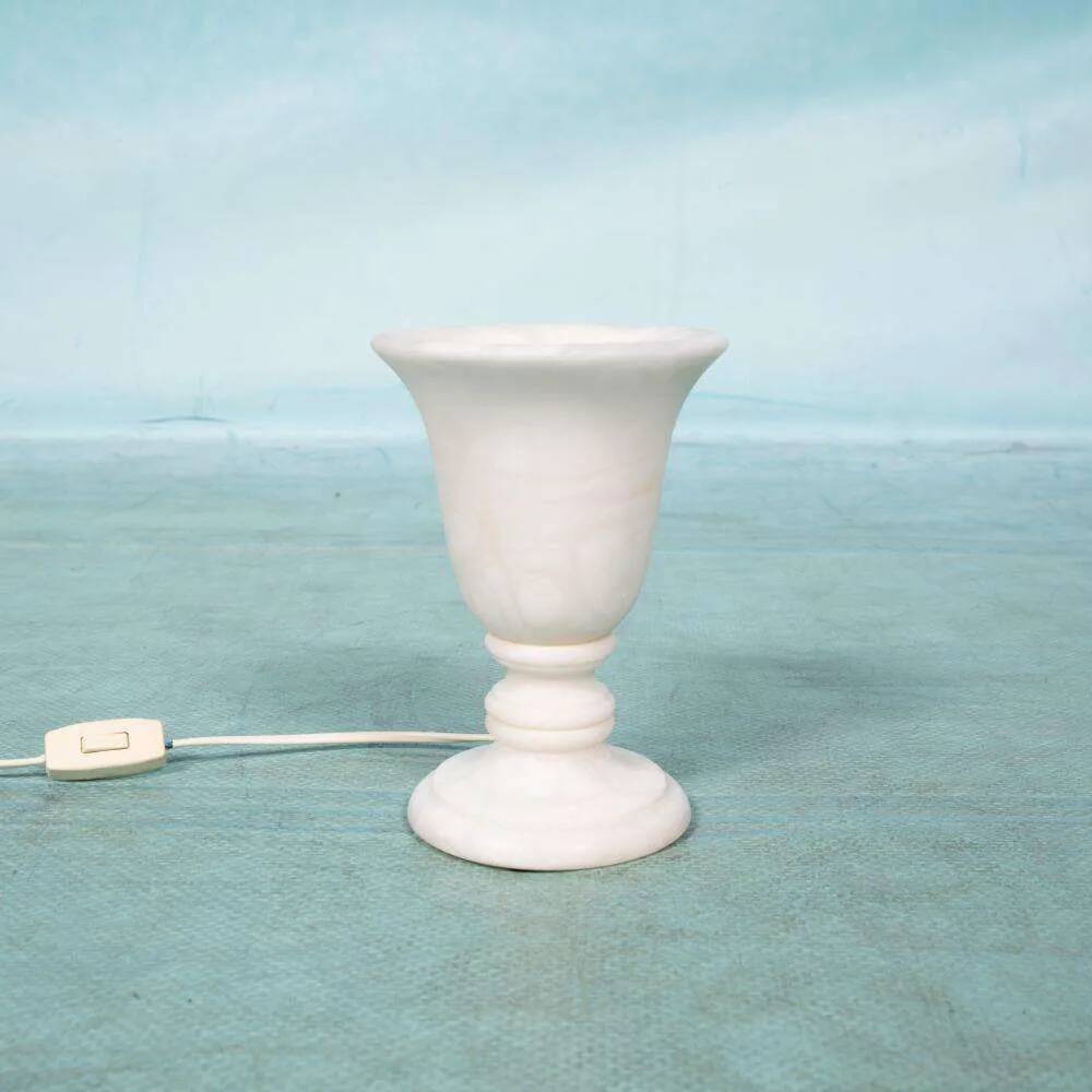 1970s bohemian natural stone table lamp, vintage mood lamp