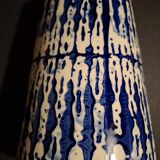 Contemporary blue ceramic vase