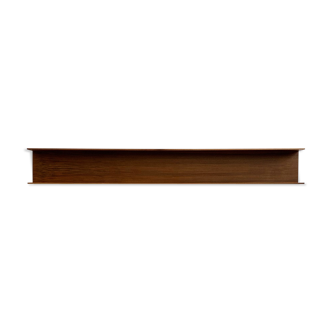 Wooden open wall shelf, 200cm, designed by Walter Wirz for Wilhelm Renz, Germany