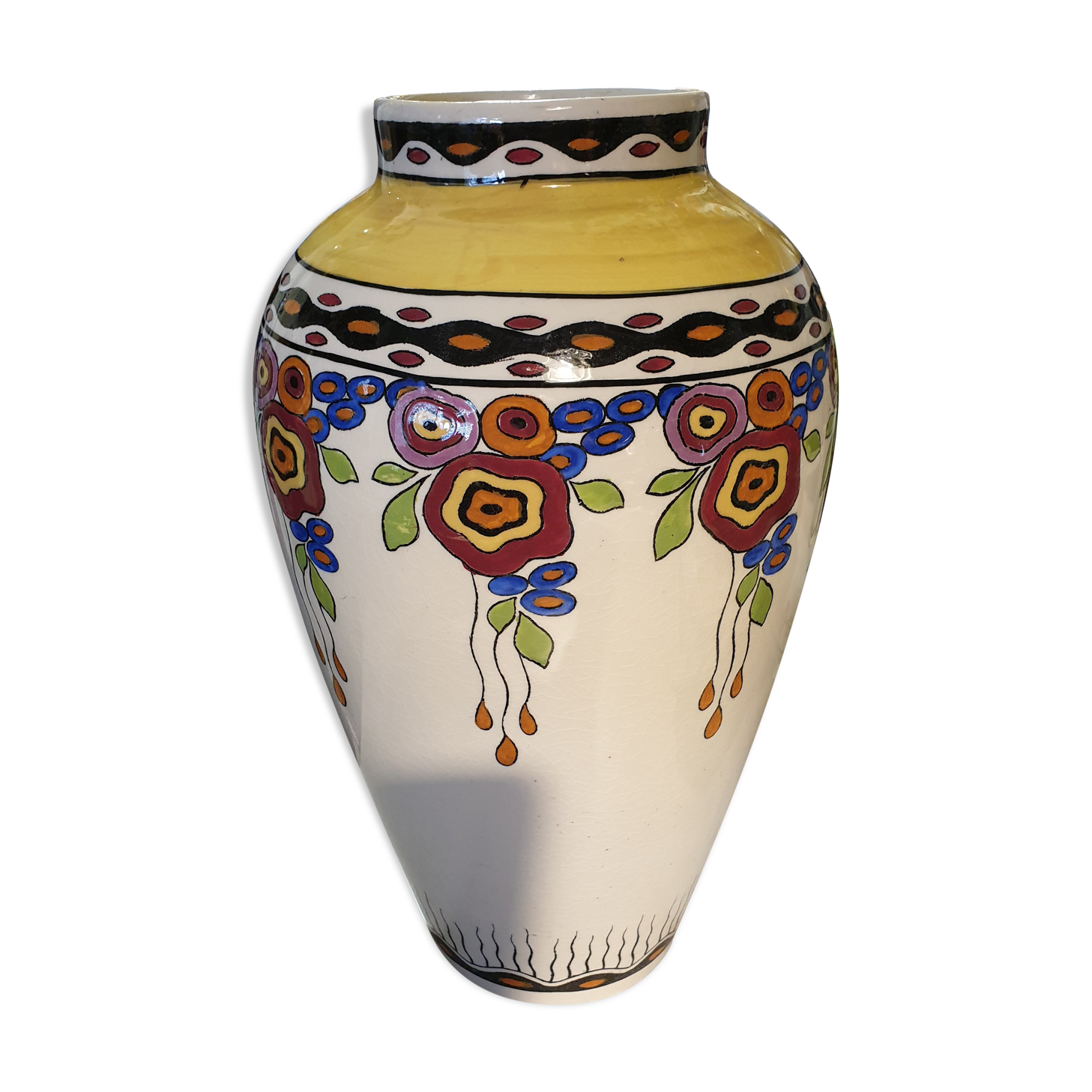 Vase art deco boch
