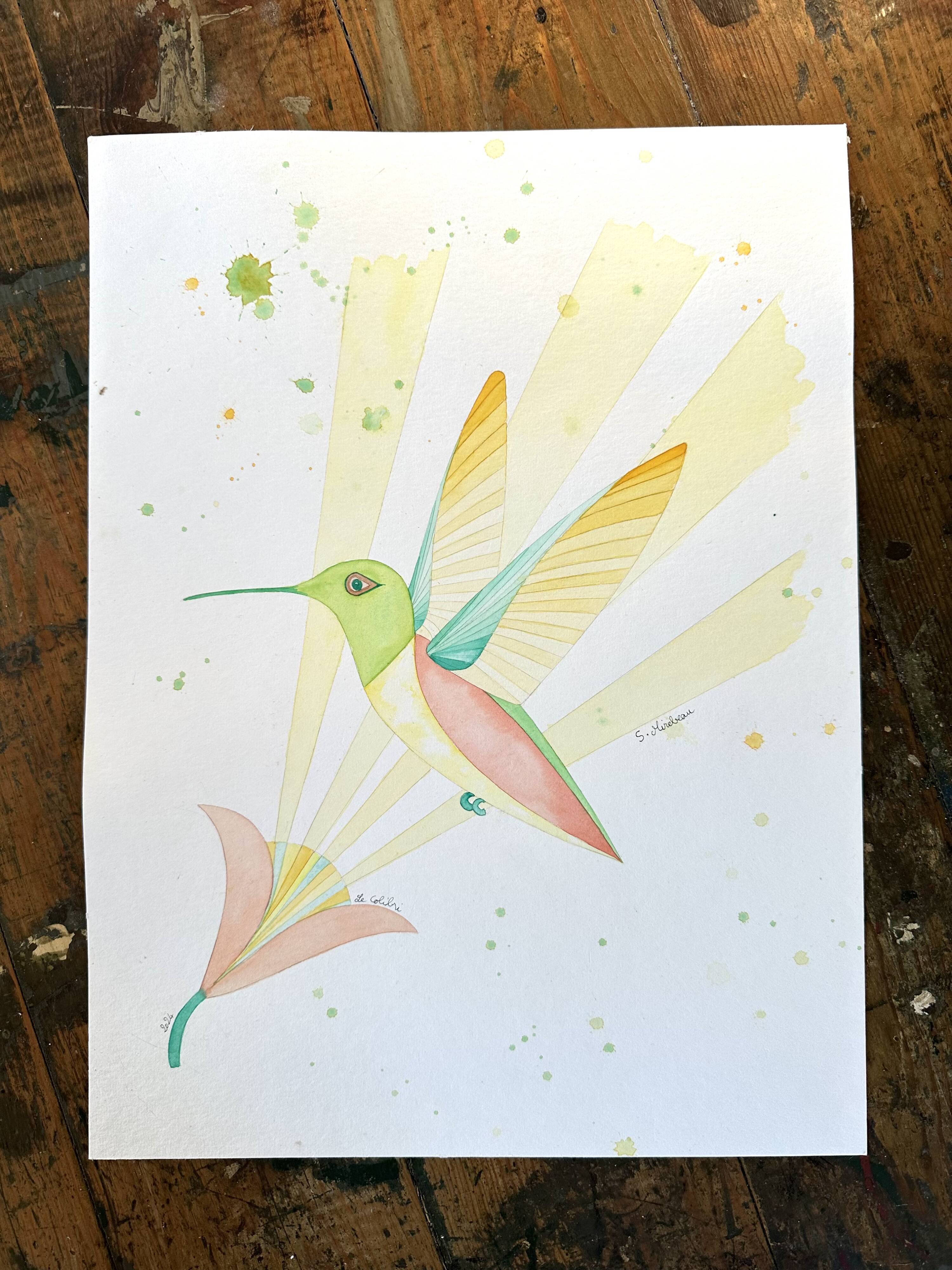 Hummingbird watercolor