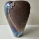 Brutalist ceramic glazed stoneware vase free form (attributed to a & n pinel)