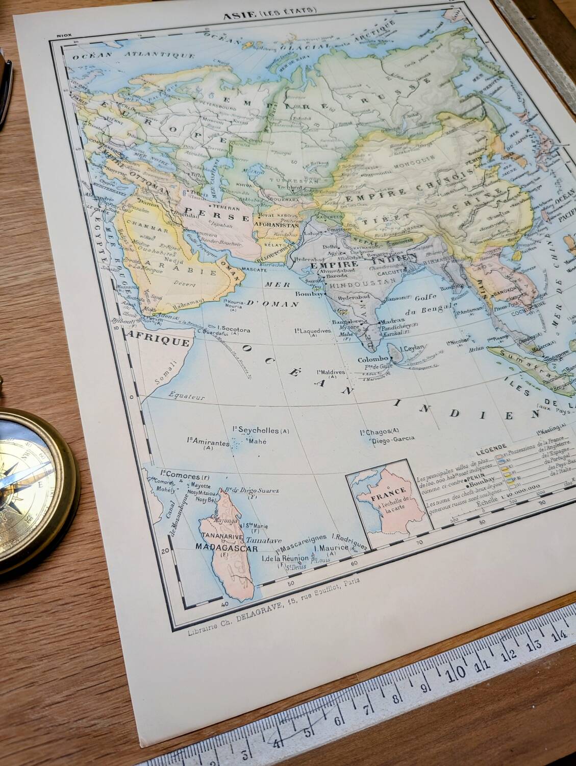 Printed in 1900, the states of Asia.