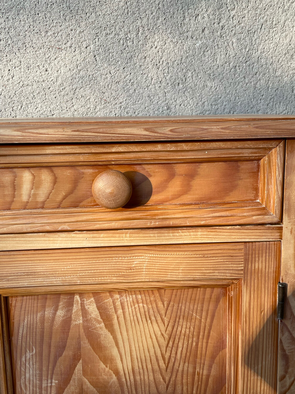 Vintage pine bedside table