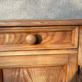 Vintage pine bedside table