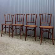 Chaises de salle à manger bistro Thonet originales, lot de 4