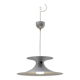 Scandinavian chandelier by MARKSLÖJD in aluminum and opaline, Sweden 1970