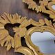 Paire de miroir bois doré.