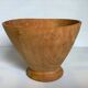 Asymmetrical wooden sculpted catchall.