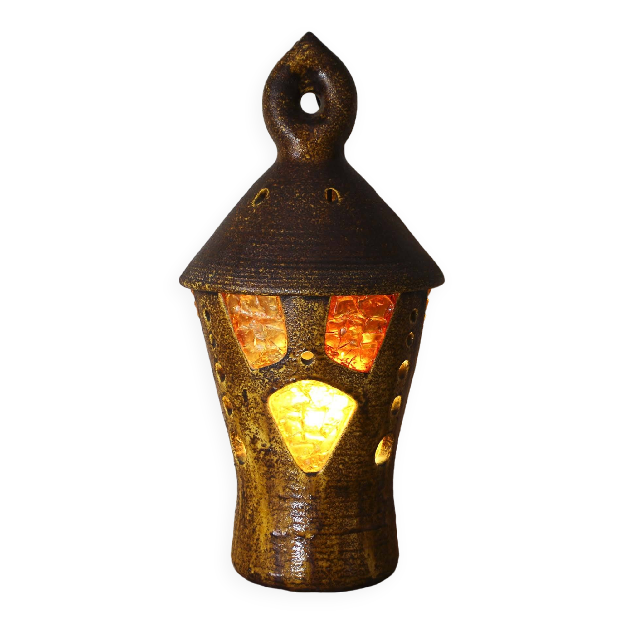 Accolay ceramic and resin pendant light