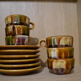 Set of 6 Roussillon coffee cups