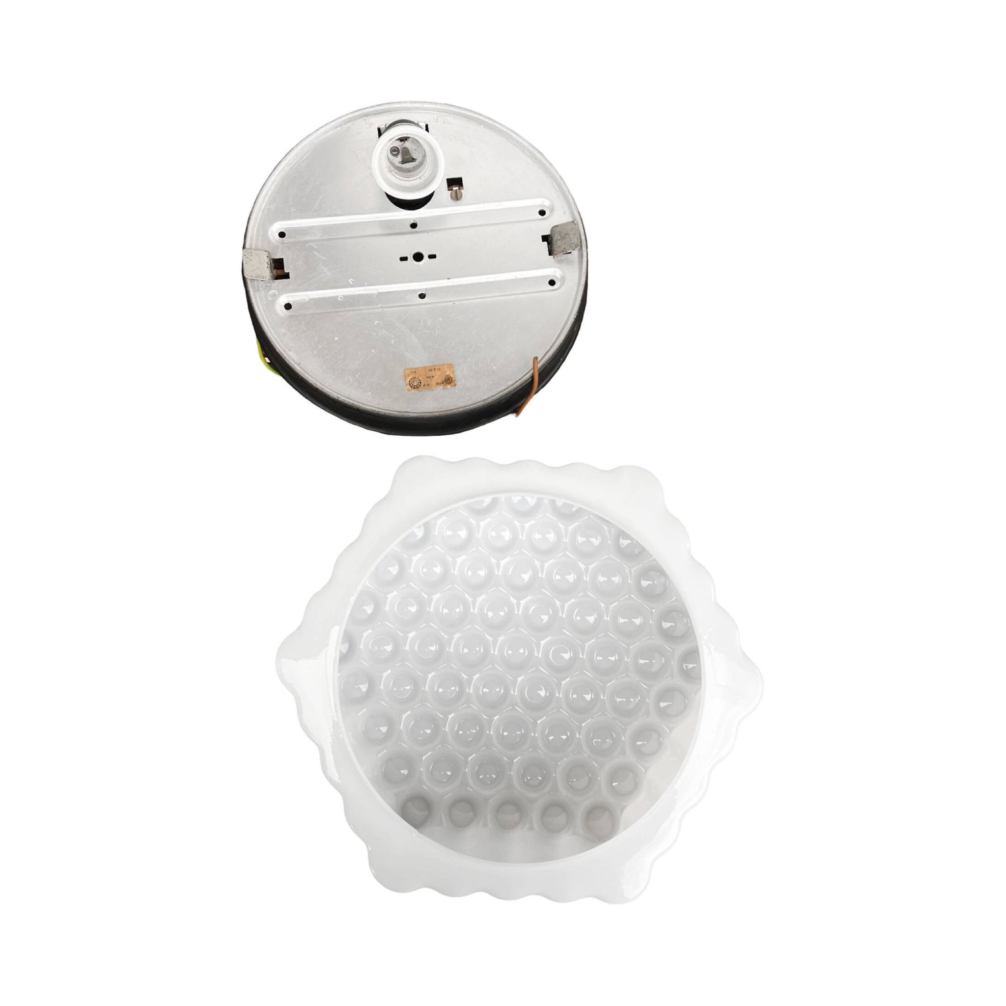 Large Honeycomb wall lamp ceiling lamp Czechoslovakia Kamenický Šenov 1960s