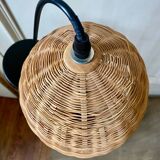 Large wicker pendant light