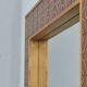 Danish Pine and Ceramic Tile Wall Mirror, 1960s