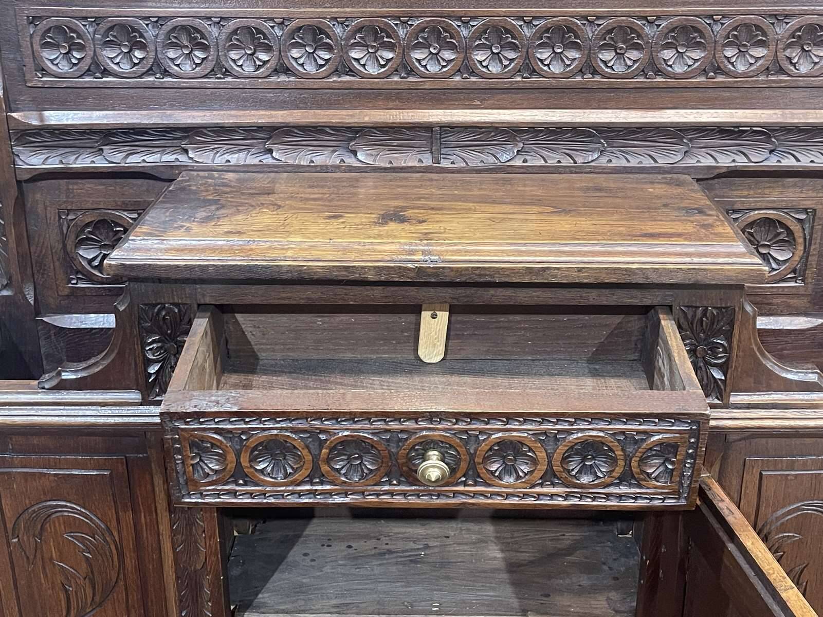 Breton chestnut wardrobe from the 1930s