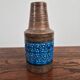 Terracotta vase with trifoglio decoration, ceramic by Aldo Londi for Bitossi, Italy, 1960.