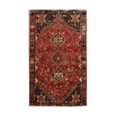 Vintage Persian Qashqai Handmade Wool Shiraz Rug- 119x243cm