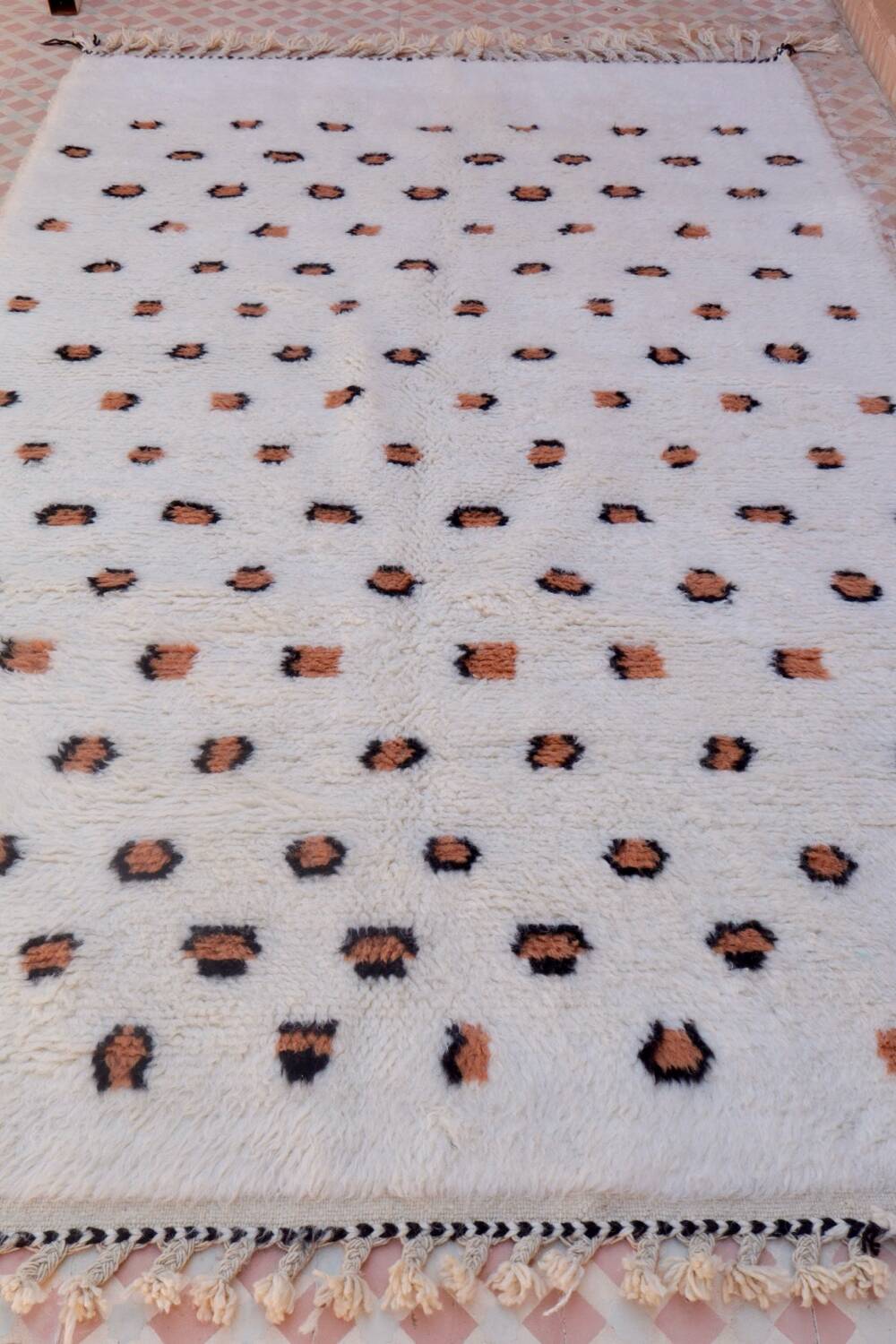 Tapis berbère léopard fait-main