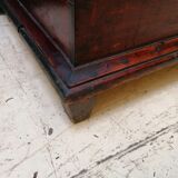 Large vintage chest old wooden trunk