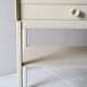 Tables de chevet scandinaves laquées blanches des années 1960