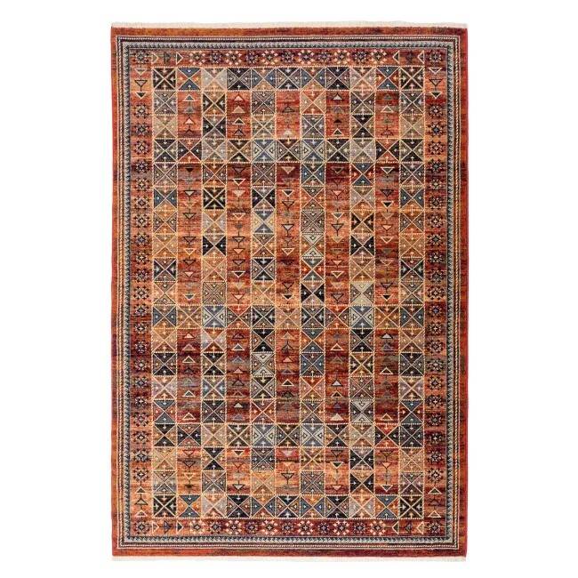Antique red oriental Persian carpet in wool