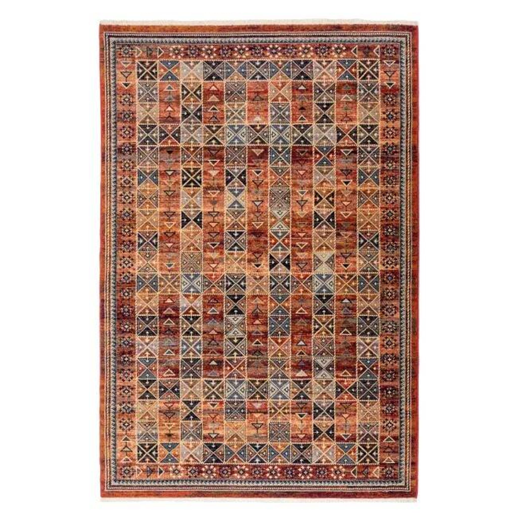 Antique red oriental Persian carpet in wool