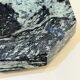 Vintage green and black marble octagonal pocket emptier antique mid-century ashtray