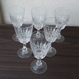 6 stemmed glasses