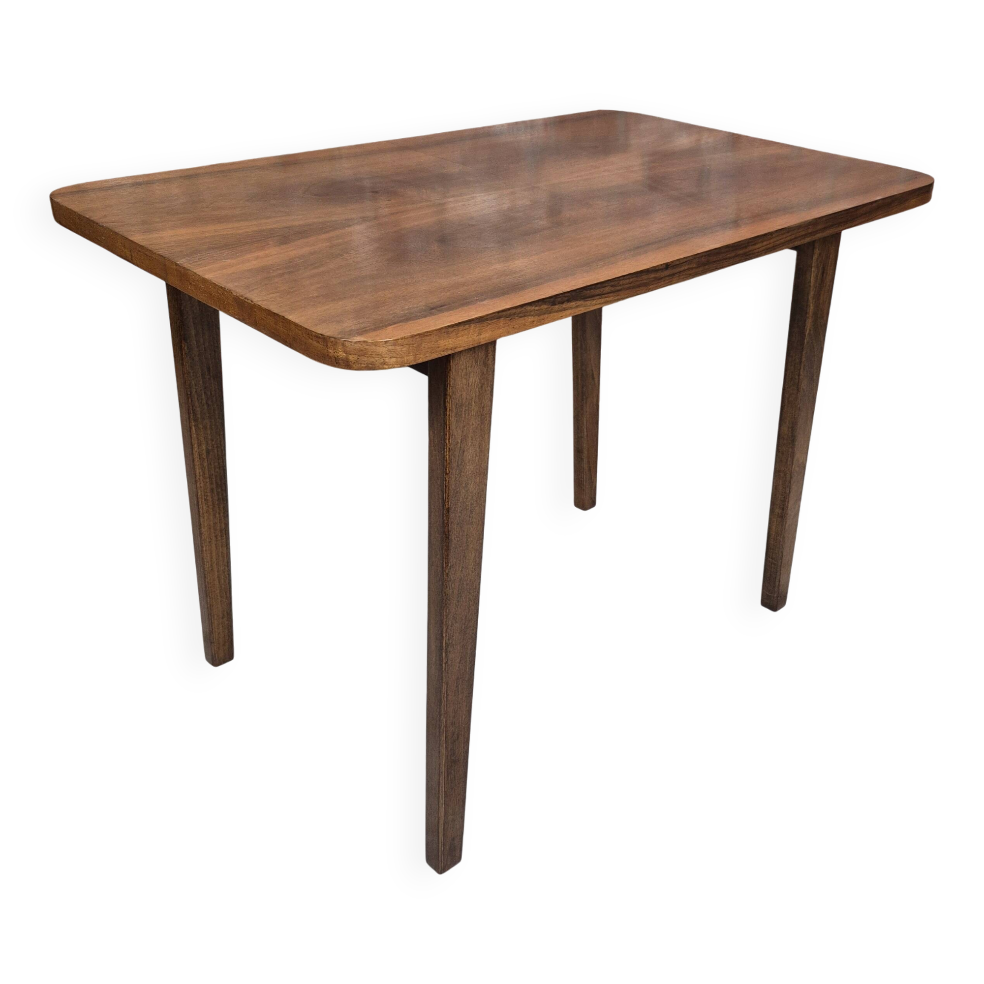 Smart 1960s Folding Coffee Table – Polish Mid-Century Modern – Restored Wal