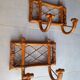 1960s rattan coat rack