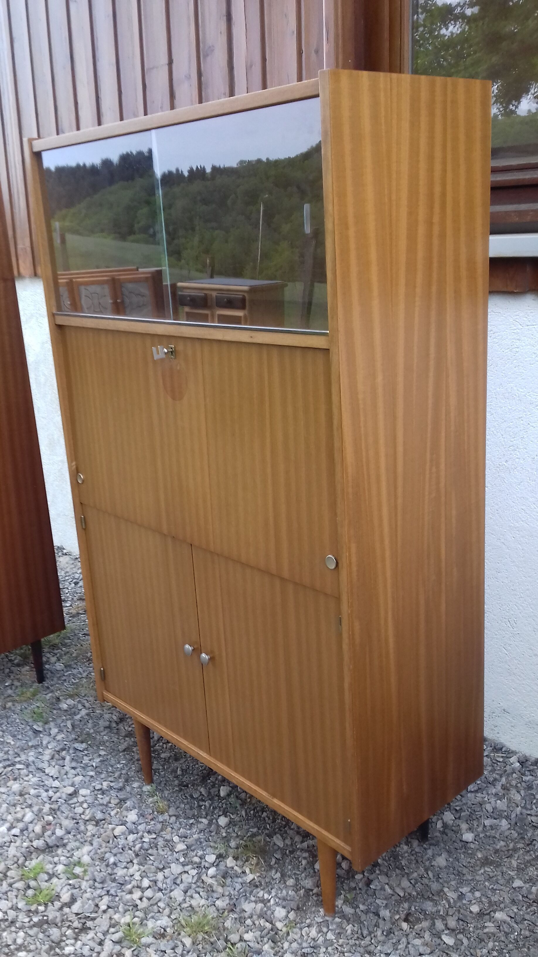 Writing desk, spindle feet