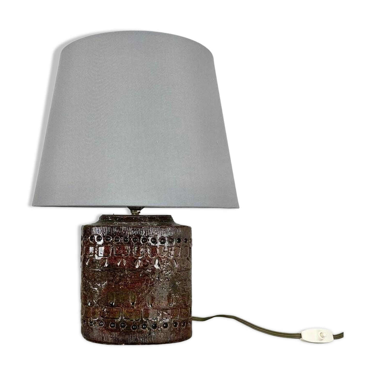 Large ceramic table lamp by Bitossi, 1970s
